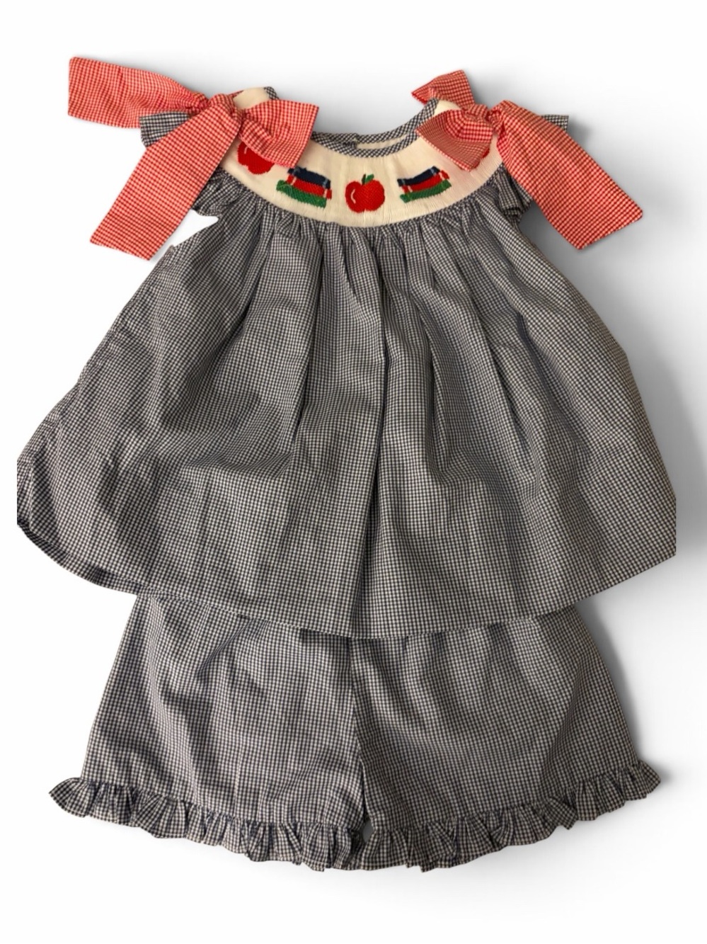 Cecil And Lou Smocked Back To School Set NWT SZ5